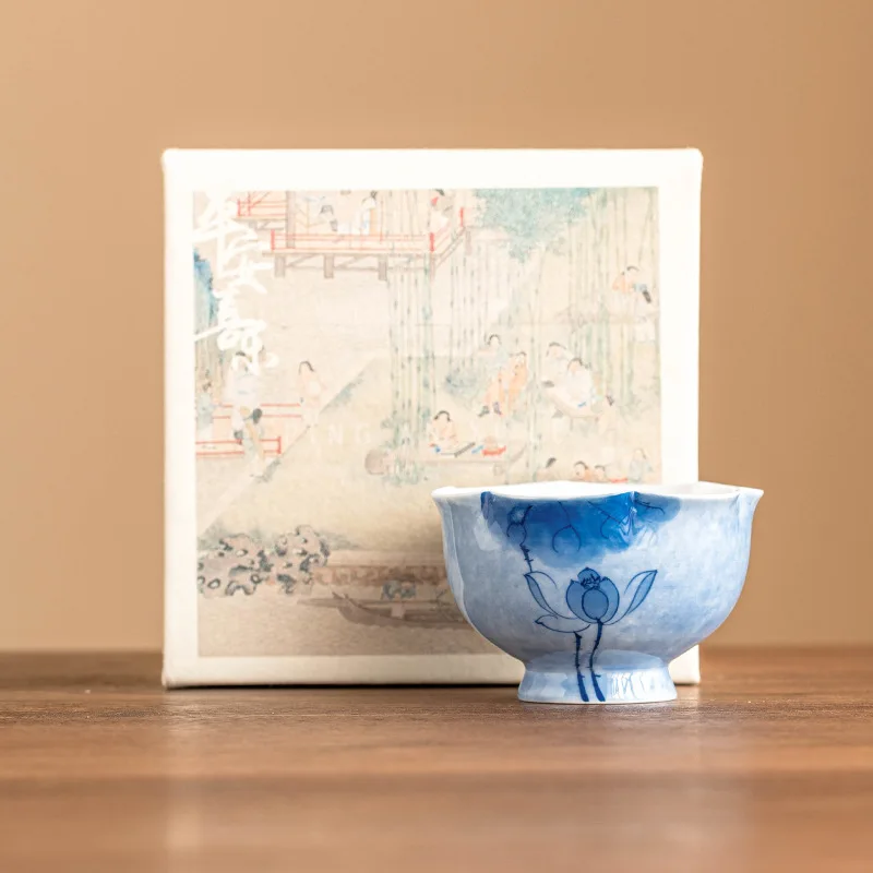 Blue Lotus Hand-painted Master Cup White Porcelain Teacup Single Master Cup Tea Bowl Chinese Kung Fu Teaset Drinkware Teaware
Blue Lotus Hand-painted Master Cup White Porcelain Teacup Single Master Cup Tea Bowl Chinese Kung Fu Teaset Drinkware Teaware