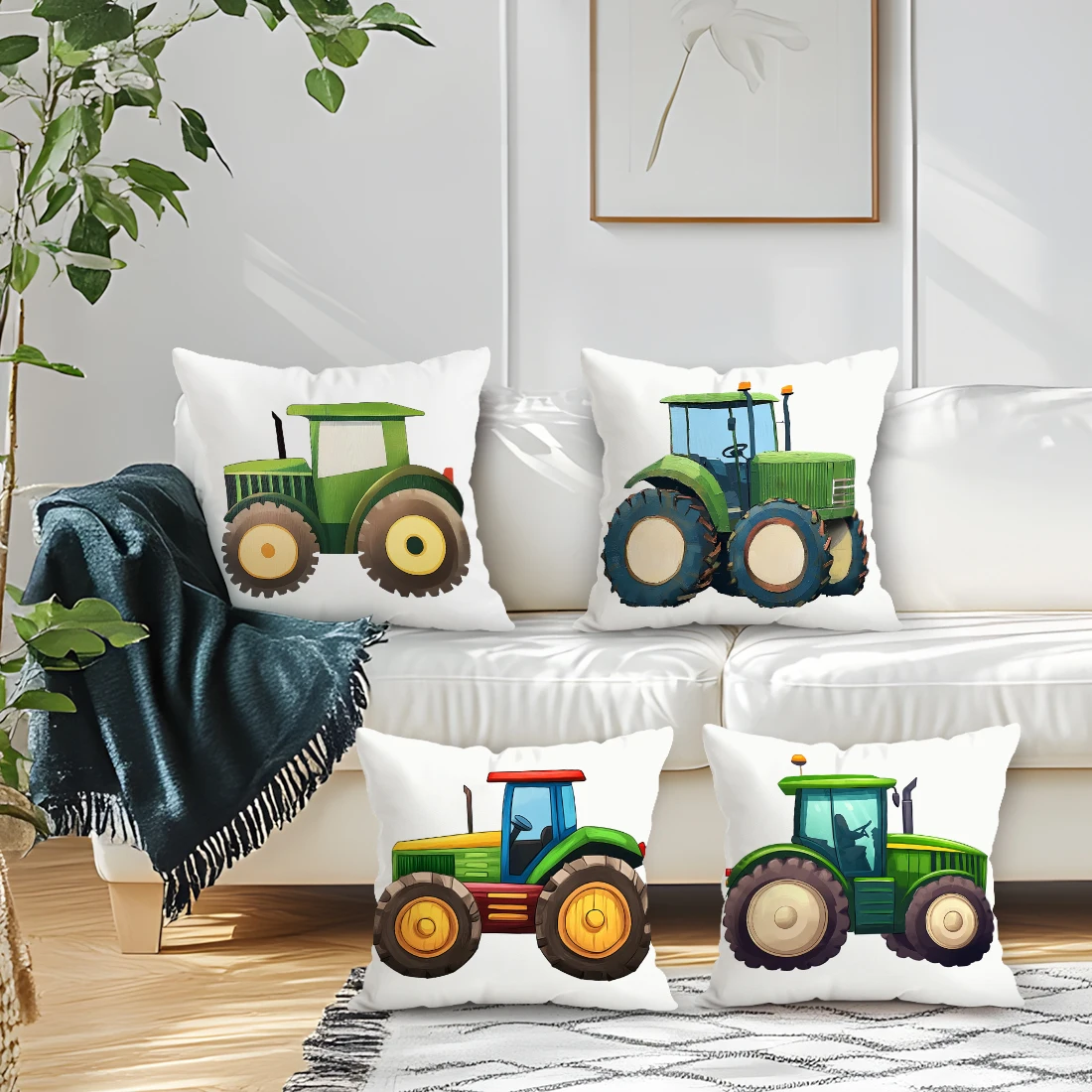 Cartoon Farm Tractor Pillowcase Printed Polyester 45x45cm Throw Pillowcover Decorative Sofa Cushion Pillowslip Home Decor
Cartoon Farm Tractor Pillowcase Printed Polyester 45x45cm Throw Pillowcover Decorative Sofa Cushion Pillowslip Home Decor