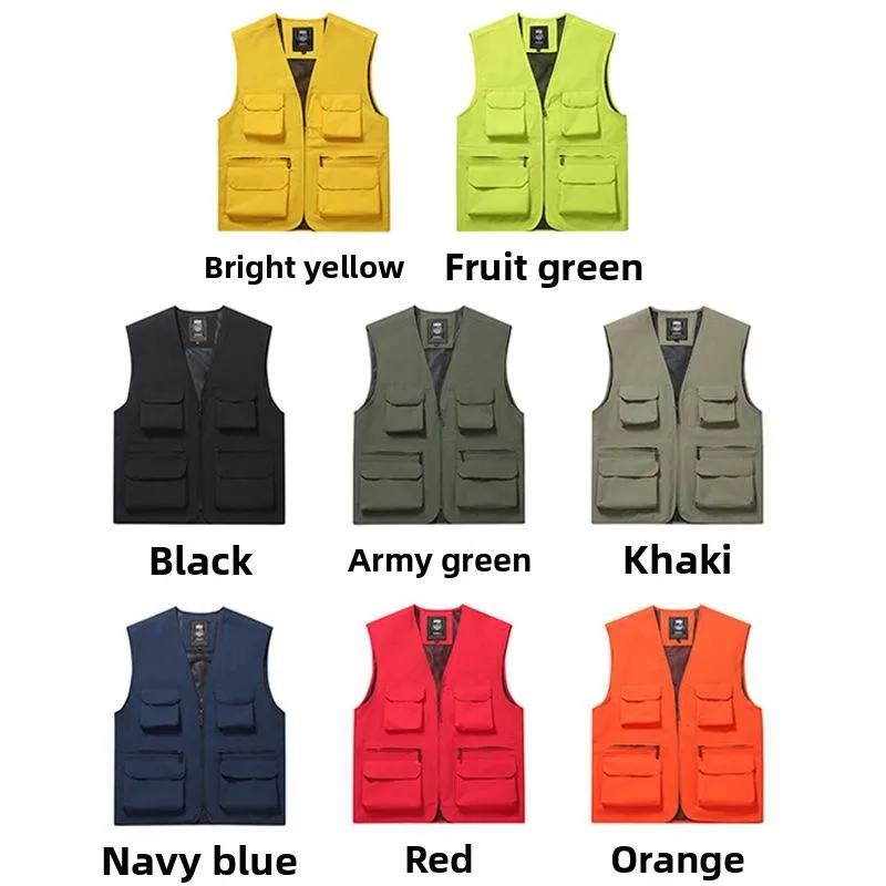 Мужской тонкий уличный жилет с множеством карманов, модный городской стиль, свободный крой, весенний сезон, однотонный, повседневный, для особых случаев
Мужской тонкий уличный жилет с множеством карманов, модный городской стиль, свободный крой, весенний сезон, однотонный, повседневный, для особых случаев