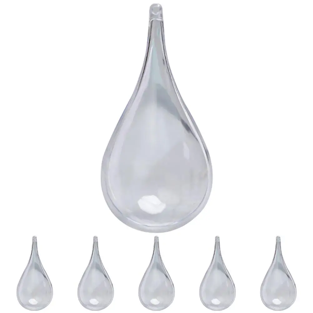 6Pcs WaterDropShaped ClearFillableBalls WeddingParty Decorations HangingOrnaments Plastic Christmas Valentines Gifts
6Pcs WaterDropShaped ClearFillableBalls WeddingParty Decorations HangingOrnaments Plastic Christmas Valentines Gifts