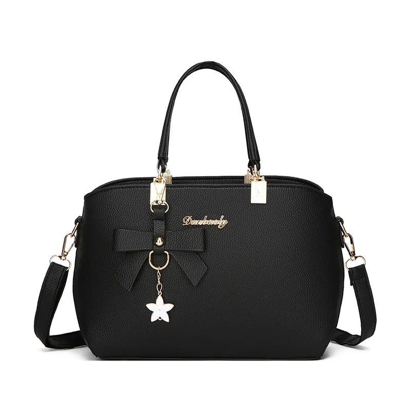 Women PU Leather Handbag Elegant Bowknot Tote Bag Detachable Strap Crossbody Shoulder Bag Flower Pendant Evening Party Daily
Women PU Leather Handbag Elegant Bowknot Tote Bag Detachable Strap Crossbody Shoulder Bag Flower Pendant Evening Party Daily