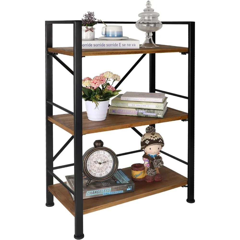 Crofy Rustic Bookshelf, 3 Tier Real Wood Bookshelf, Metal Book Shelf for Storage, Black Bookcase, 12.6 D x 23.62 W x 36.61 H
Crofy Rustic Bookshelf, 3 Tier Real Wood Bookshelf, Metal Book Shelf for Storage, Black Bookcase, 12.6 D x 23.62 W x 36.61 H