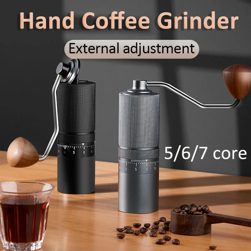 Manual Coffee Grinder 5/6/7 Core External Adjustable Coffee Grinder Portable Household CNC Stainless Steel Mill Espresso Grinder
Manual Coffee Grinder 5/6/7 Core External Adjustable Coffee Grinder Portable Household CNC Stainless Steel Mill Espresso Grinder