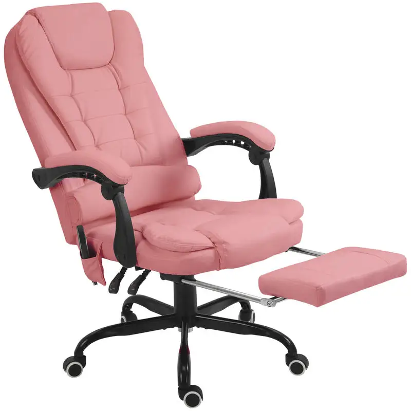 7-Point Vibrating Massage Office Chair High Back Massaging Office Desk Chair with Lumbar Support, Footrest, Pink
7-Point Vibrating Massage Office Chair High Back Massaging Office Desk Chair with Lumbar Support, Footrest, Pink