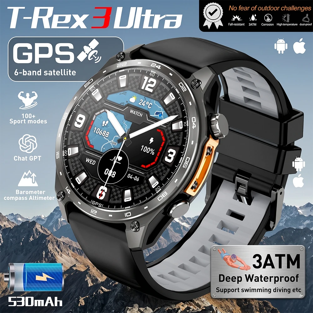 2026 New Smart Watch for Men with Built in GPS Maps 100+ Sport Modes 3ATM Waterproof BT Call MP3 MP4 Playback Altitude Compass
2026 New Smart Watch for Men with Built in GPS Maps 100+ Sport Modes 3ATM Waterproof BT Call MP3 MP4 Playback Altitude Compass