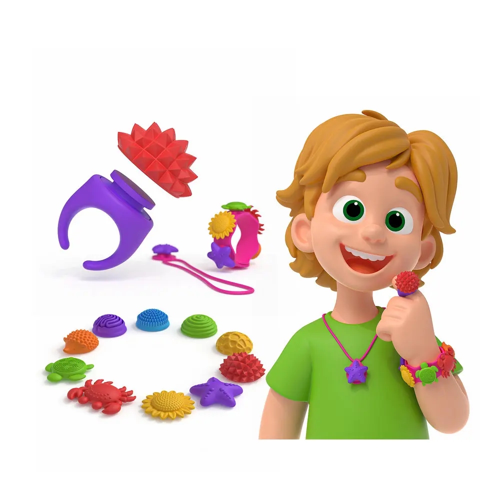 Силиконовое сенсорное кольцо, игрушка-непоседа, текстурированный вращающийся браслет, тревога, снятие стресса, сенсорная развивающая детская силиконовая игрушка-непоседа
Силиконовое сенсорное кольцо, игрушка-непоседа, текстурированный вращающийся браслет, тревога, снятие стресса, сенсорная развивающая детская силиконовая игрушка-непоседа