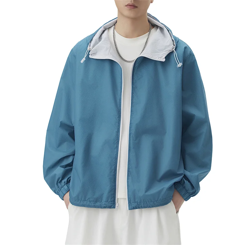 Men's Hooded Sunscreen Coat Summer Fashion Nylon Reversible UPF Anti-UV Skin Casual Jacket Outdoor Sports Daily Commute Leisure
Men's Hooded Sunscreen Coat Summer Fashion Nylon Reversible UPF Anti-UV Skin Casual Jacket Outdoor Sports Daily Commute Leisure