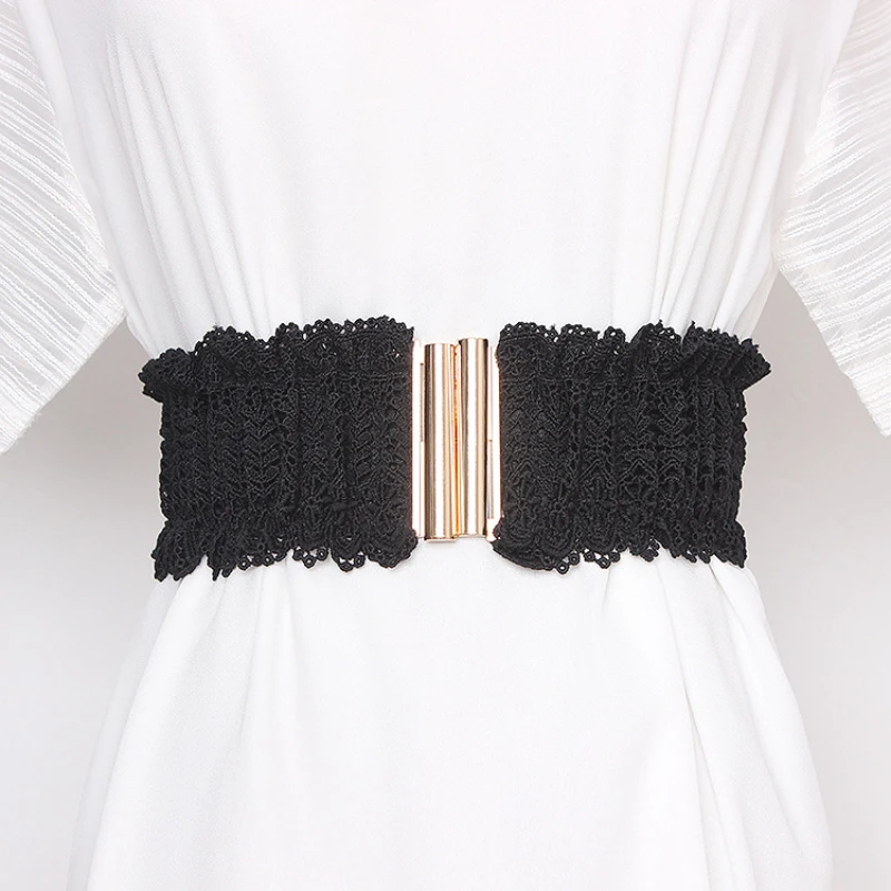 Lace elastic waistband, women's embellishments, dresses, shirts, versatile tunics, elastic waistbands and outer layers
Lace elastic waistband, women's embellishments, dresses, shirts, versatile tunics, elastic waistbands and outer layers
