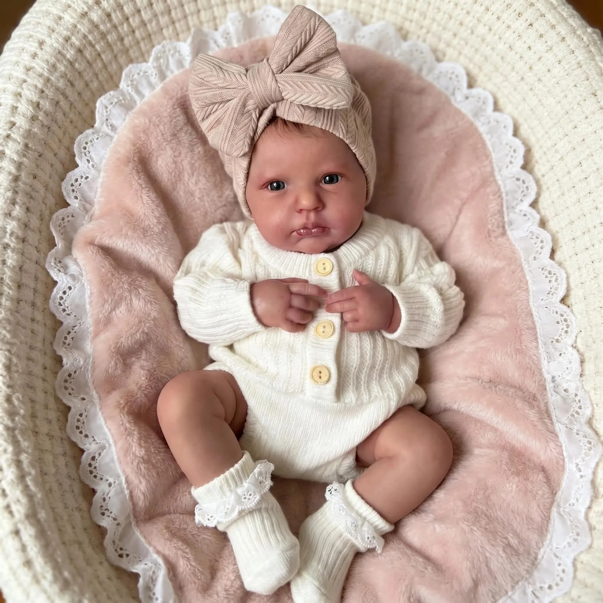 NPK 19inch LouLou Awake Doll with Hand Drawn Hair Detailed Painting Lifelike Real Soft Touch Soft Cloth Body Doll
NPK 19inch LouLou Awake Doll with Hand Drawn Hair Detailed Painting Lifelike Real Soft Touch Soft Cloth Body Doll