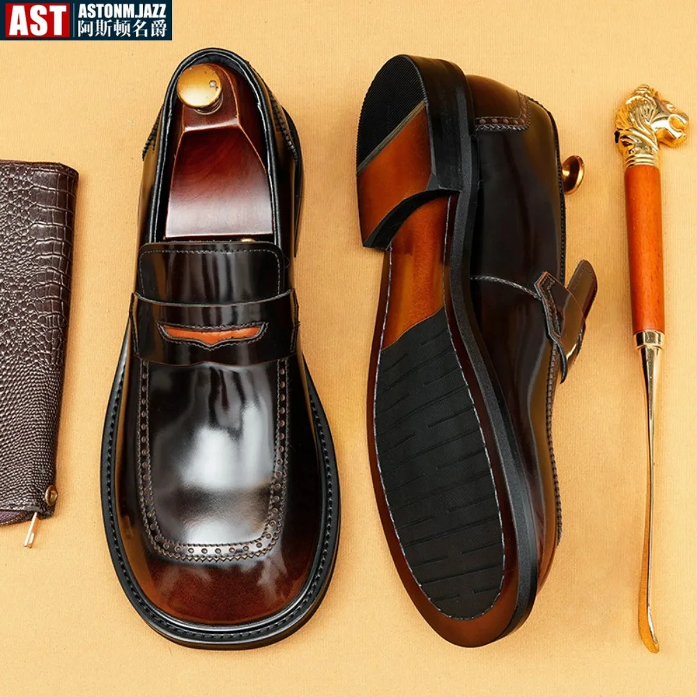 Luxury Men Penny Loafers Genuine Leather Slip on Black Casual Business Dress Shoes Mens Wedding Party Office Fashion Shoes
Luxury Men Penny Loafers Genuine Leather Slip on Black Casual Business Dress Shoes Mens Wedding Party Office Fashion Shoes