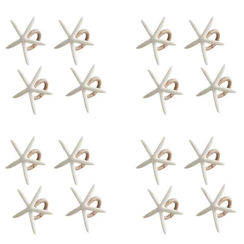 Napkin Rings Set Of 16, Sea Star Napkin Ring For Starfish Serviette For Tables, Wedding, Birthday, Banquet, Christmas
Napkin Rings Set Of 16, Sea Star Napkin Ring For Starfish Serviette For Tables, Wedding, Birthday, Banquet, Christmas