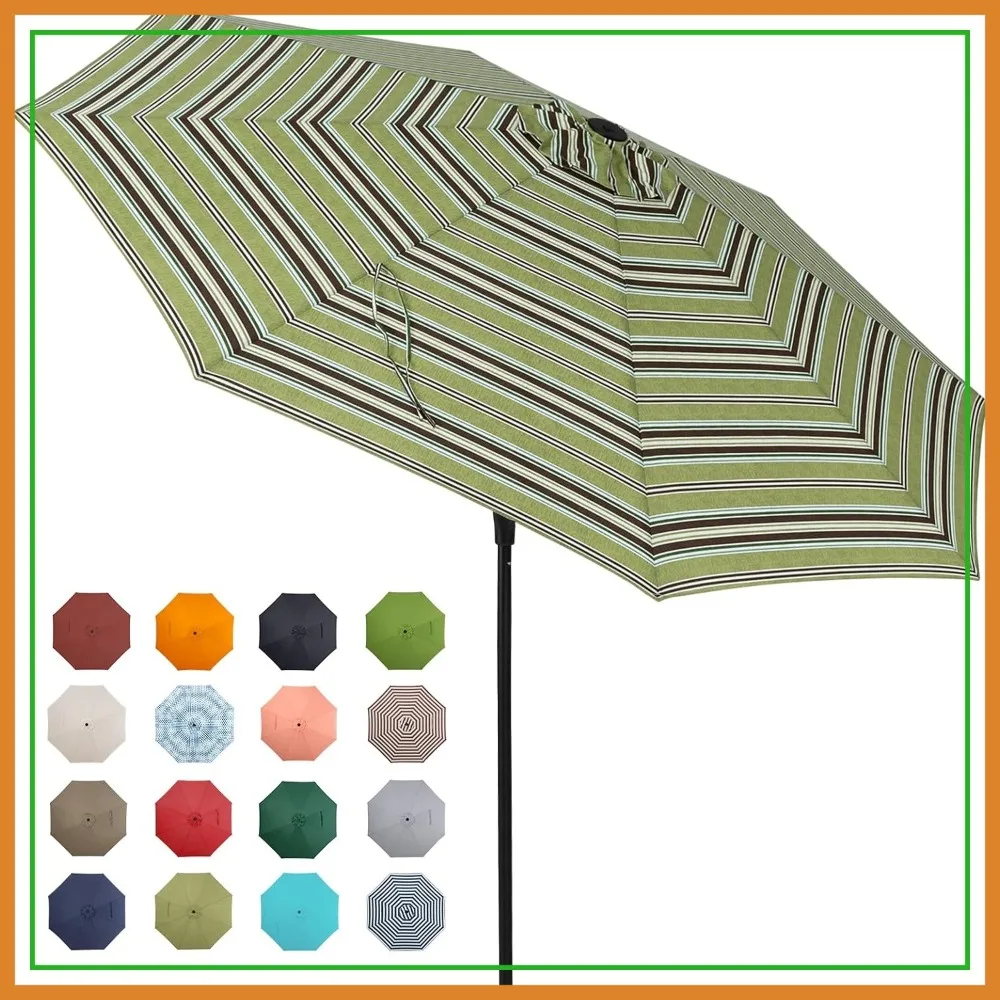 Outdoor Market Umbrella with Push Button Tilt & Crank, Large Patio Sun Umbrella, Fade Resistant Canopy, Easy Setup
Outdoor Market Umbrella with Push Button Tilt & Crank, Large Patio Sun Umbrella, Fade Resistant Canopy, Easy Setup