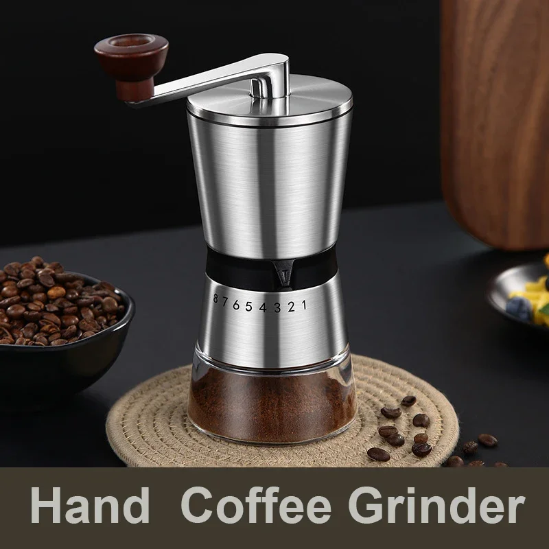 For Adjustable Manual Coffee Grinder Hand Coffee Mill with Ceramic Burrs Settings Portable Hand Ceramic Crank Tools
For Adjustable Manual Coffee Grinder Hand Coffee Mill with Ceramic Burrs Settings Portable Hand Ceramic Crank Tools