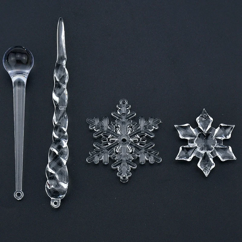 Transparent40PC Snowflake Icicle Christmas Ornaments New Year Ornaments Crystal Christmas Tree Transparent Ornaments
Transparent40PC Snowflake Icicle Christmas Ornaments New Year Ornaments Crystal Christmas Tree Transparent Ornaments