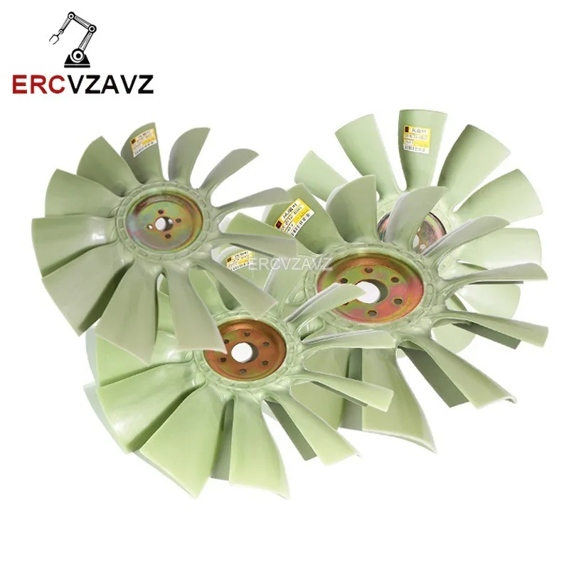 12 Blades Diesel Engine Fan Cooling Radiator Fan Blade for 4BD1 4BG1 4D95 4D102 4D84 6D102 4TNV94 D6E S6K R130 R225-7 R305-7
12 Blades Diesel Engine Fan Cooling Radiator Fan Blade for 4BD1 4BG1 4D95 4D102 4D84 6D102 4TNV94 D6E S6K R130 R225-7 R305-7