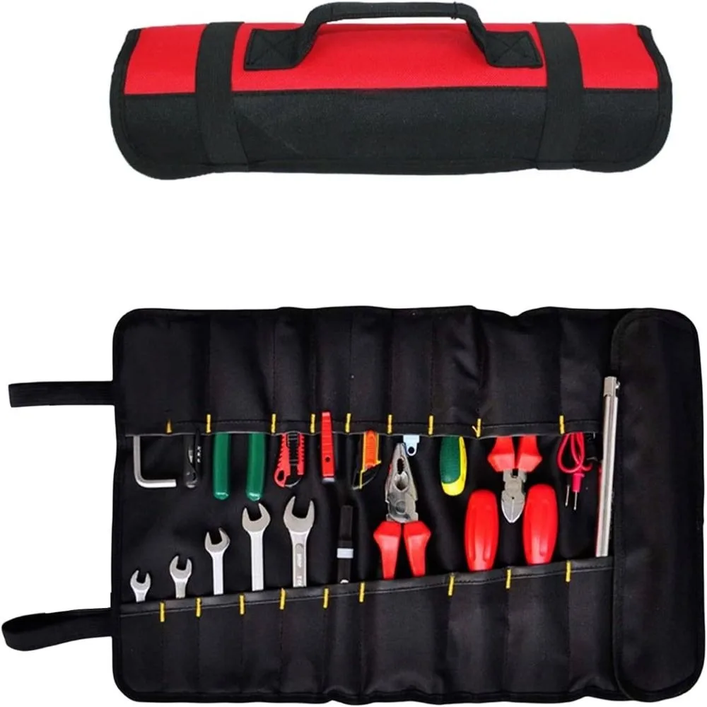 Heavy Duty Roll Tool Bag Waterproof Multi-pocket Folding Tool Storage Folding Wear-resistant Nylon Chefs Tool Bag Electrician
Heavy Duty Roll Tool Bag Waterproof Multi-pocket Folding Tool Storage Folding Wear-resistant Nylon Chefs Tool Bag Electrician