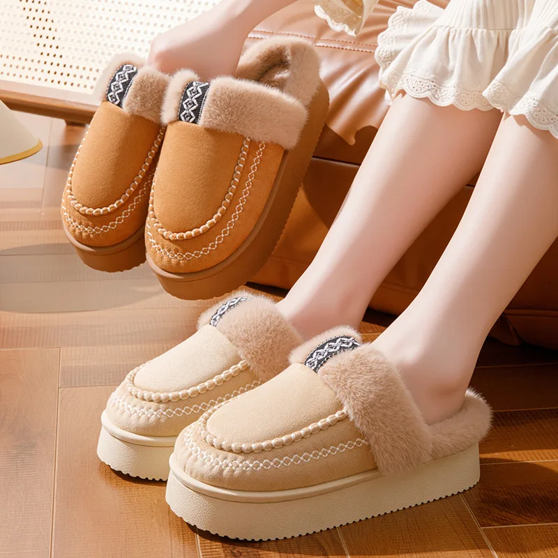 Зимние женские тапочки, домашние повседневные плюшевые роскошные дизайнерские женские туфли, домашние шлепанцы на платформе из нечеткого меха, модные пушистые мягкие подошвы
Зимние женские тапочки, домашние повседневные плюшевые роскошные дизайнерские женские туфли, домашние шлепанцы на платформе из нечеткого меха, модные пушистые мягкие подошвы