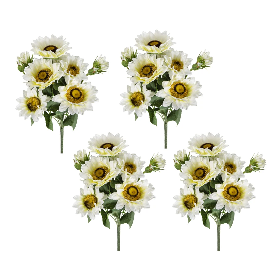 10.2 x 11 x 18.9"H Artificial Cream Sunflower BushX9 4 Pack
10.2 x 11 x 18.9"H Artificial Cream Sunflower BushX9 4 Pack