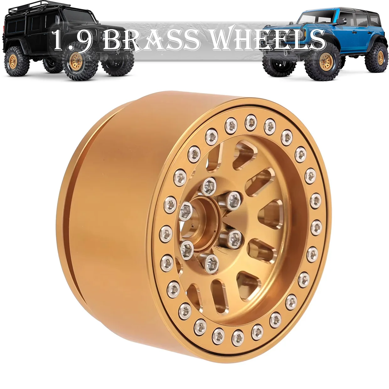 RCXAZ 240g/1Pcs Brass Heavy Duty 1.9 Inch Curb Chain Rim Hub for 1/10 RC Crawler TRX4 TRX6 Axial SCX10 III AXI03006 YK4082
RCXAZ 240g/1Pcs Brass Heavy Duty 1.9 Inch Curb Chain Rim Hub for 1/10 RC Crawler TRX4 TRX6 Axial SCX10 III AXI03006 YK4082