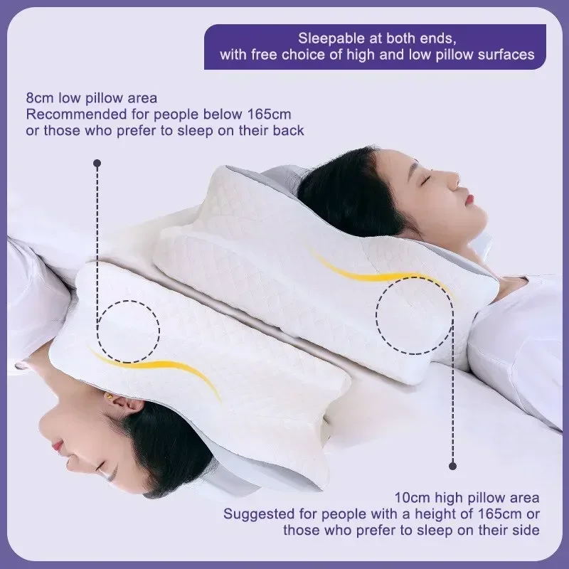 Memory Foam Pillows Butterfly Shaped Relaxing Cervical Slow Rebound Neck Pillow Pain Relief Sleeping Orthopedic Pillow Beding
Memory Foam Pillows Butterfly Shaped Relaxing Cervical Slow Rebound Neck Pillow Pain Relief Sleeping Orthopedic Pillow Beding