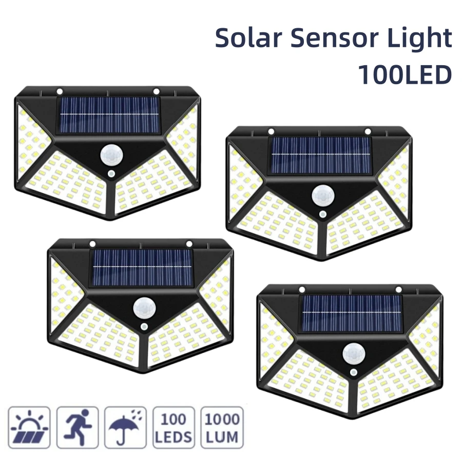 1/2/4PCS 100 LED Solar Wall Lamp With Motion Sensor 4 Sides Luminous Outdoor Garden Courtyard Street Waterproof 3 Modes Lighting
1/2/4PCS 100 LED Solar Wall Lamp With Motion Sensor 4 Sides Luminous Outdoor Garden Courtyard Street Waterproof 3 Modes Lighting