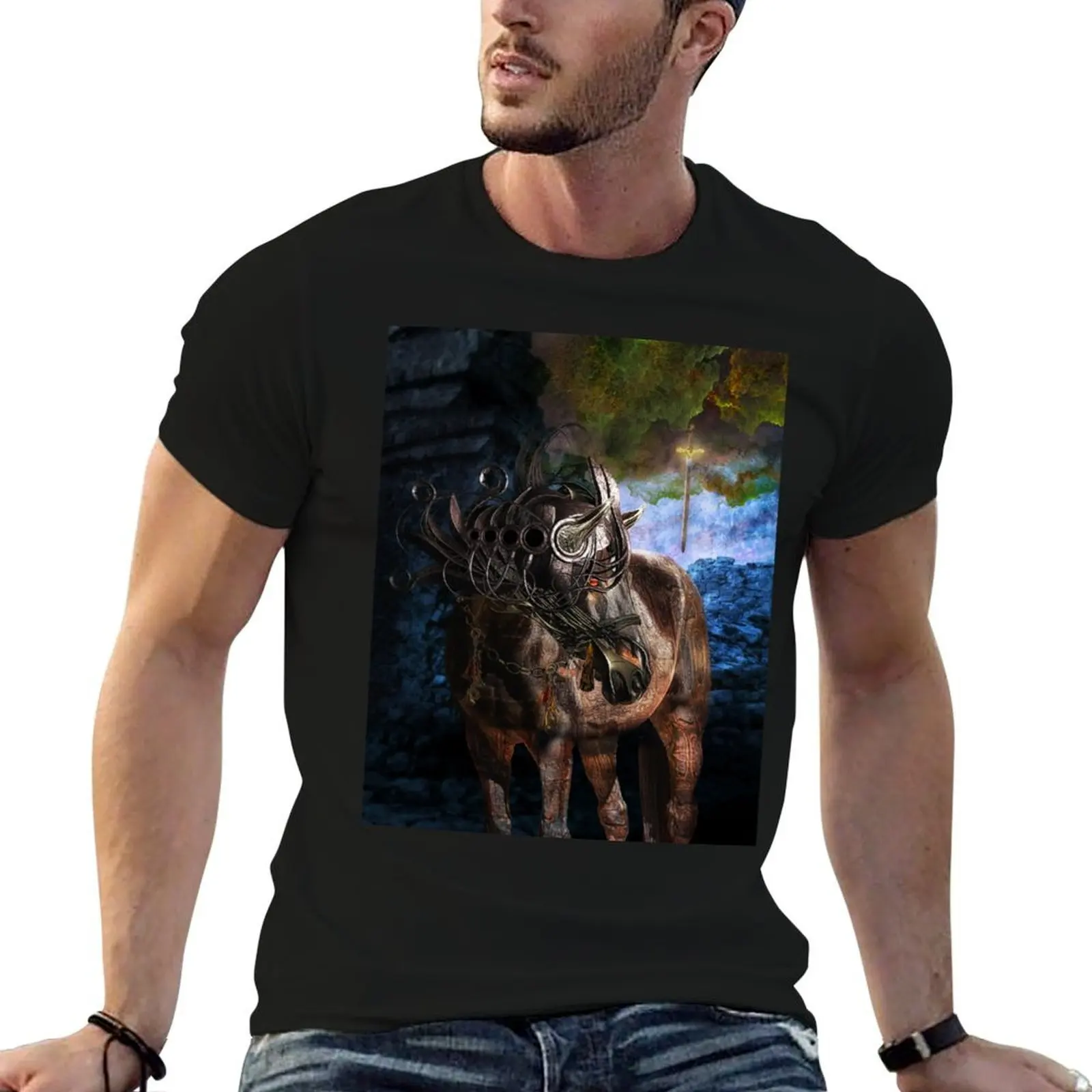 Bucephalus T-Shirt t shirts for man graphic funny men t shirt cotton 100% anime t shirts for man T-shirt
Bucephalus T-Shirt t shirts for man graphic funny men t shirt cotton 100% anime t shirts for man T-shirt