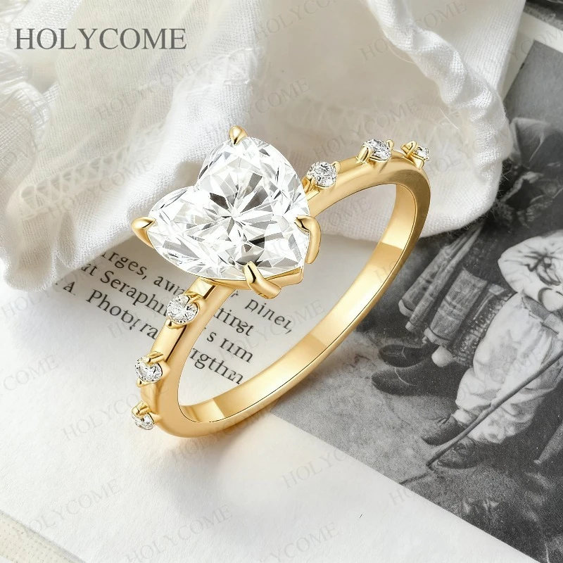 Heart Shape 3CT Custom Ring D Color VVS1 S925/10K/14K/18K Luxury Sparkling Jewelry For Women Christmas Wedding Engagement Gifts
Heart Shape 3CT Custom Ring D Color VVS1 S925/10K/14K/18K Luxury Sparkling Jewelry For Women Christmas Wedding Engagement Gifts