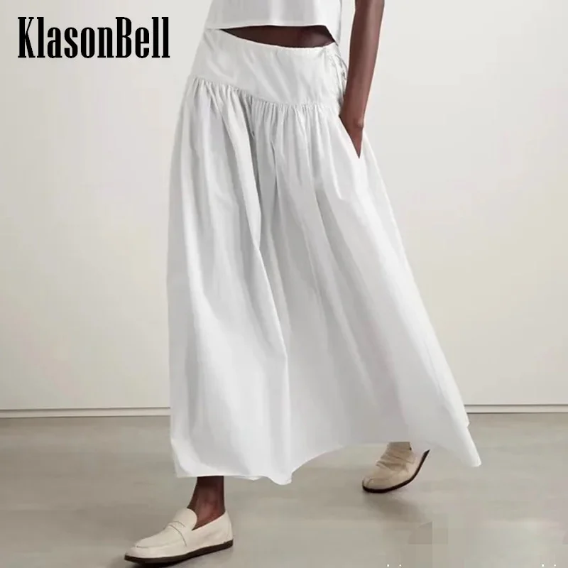 8.14 KlasonBell Women Vintage Elegant Side Lace-up Waist Spliced Long Skirt Holiday Casual Pocket A-Line Cotton Skirt
8.14 KlasonBell Women Vintage Elegant Side Lace-up Waist Spliced Long Skirt Holiday Casual Pocket A-Line Cotton Skirt