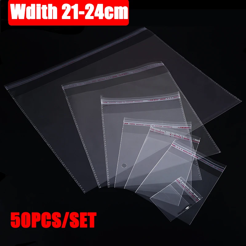 50pcs/set Clear Self-adhesive Sealing Plastic Bags Gift Jewelry Packaging Bag Candy fruit & clothing Packaging Bag Resealable
50pcs/set Clear Self-adhesive Sealing Plastic Bags Gift Jewelry Packaging Bag Candy fruit & clothing Packaging Bag Resealable