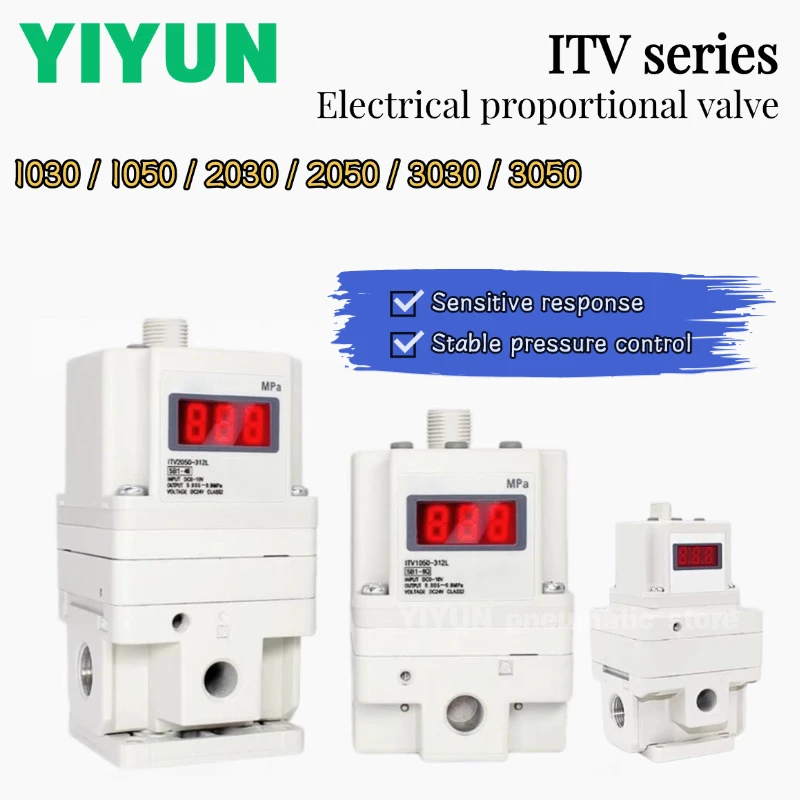 1PC ITV1050-312L 312CL 312BL ITV2030-312L 312CL 312BL ITV2050-312L 312CL 312BL Electrical Proportional Valve ITV Series YIYUN
1PC ITV1050-312L 312CL 312BL ITV2030-312L 312CL 312BL ITV2050-312L 312CL 312BL Electrical Proportional Valve ITV Series YIYUN