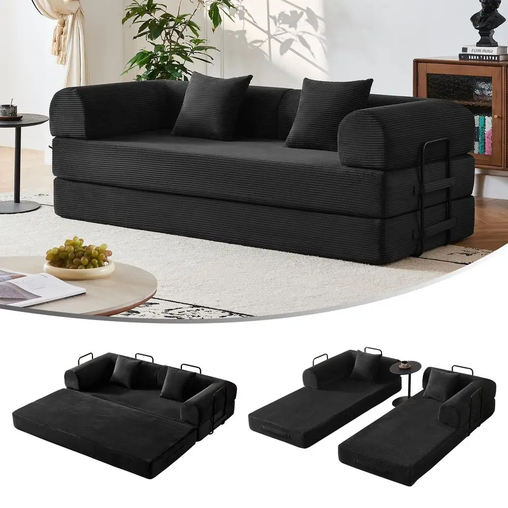 Convertible Sofa Bed No Assembly, 79 Fixed Steel Frame Sleeper with HighResilience Foam, Corduroy Modular Couch Foldable for Sm
Convertible Sofa Bed No Assembly, 79 Fixed Steel Frame Sleeper with HighResilience Foam, Corduroy Modular Couch Foldable for Sm