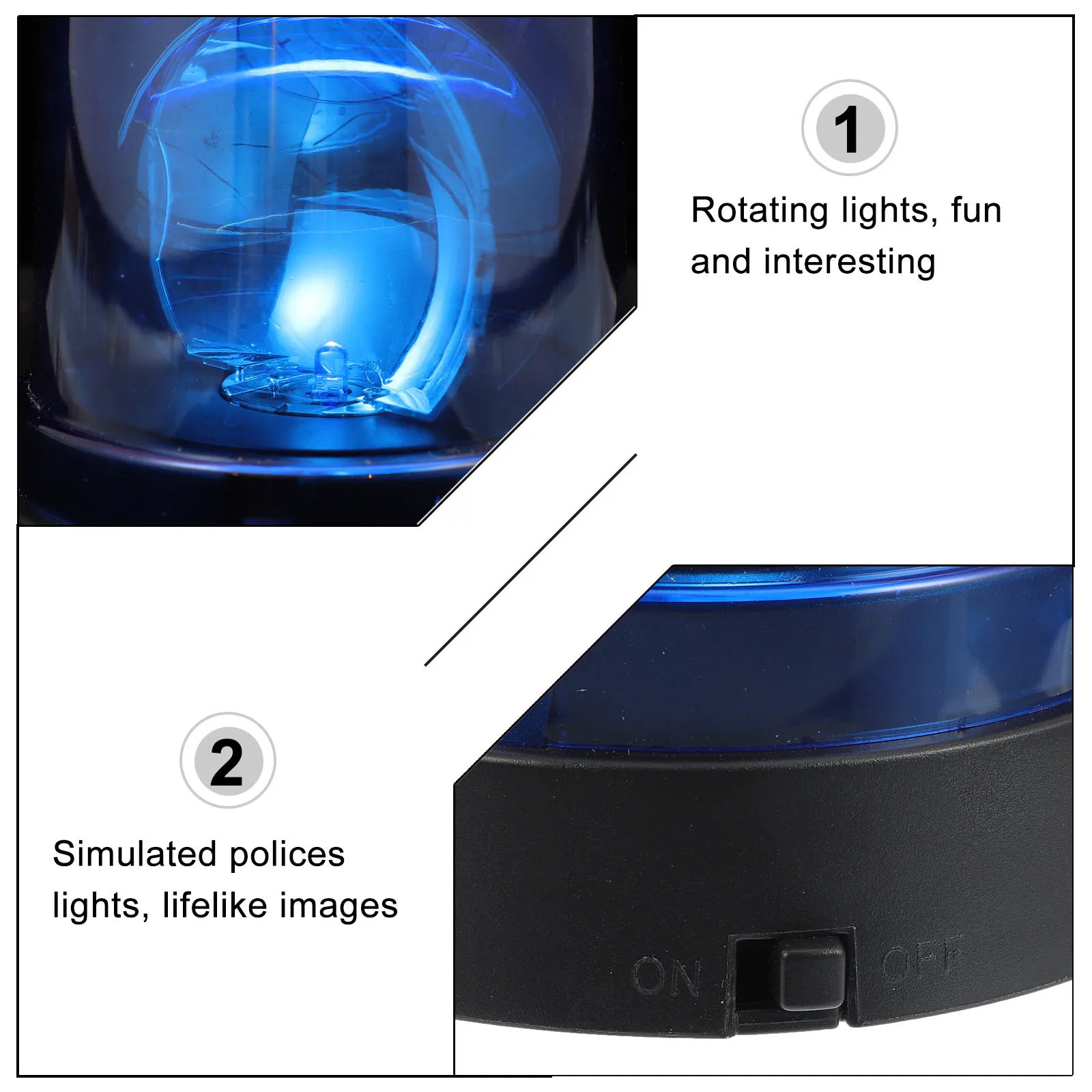 Simulated Police Toy Kids LED Alert Lamp Polices Light Rotating Flashing Signal Warning Strobe Play 
Simulated Police Toy Kids LED Alert Lamp Polices Light Rotating Flashing Signal Warning Strobe Play