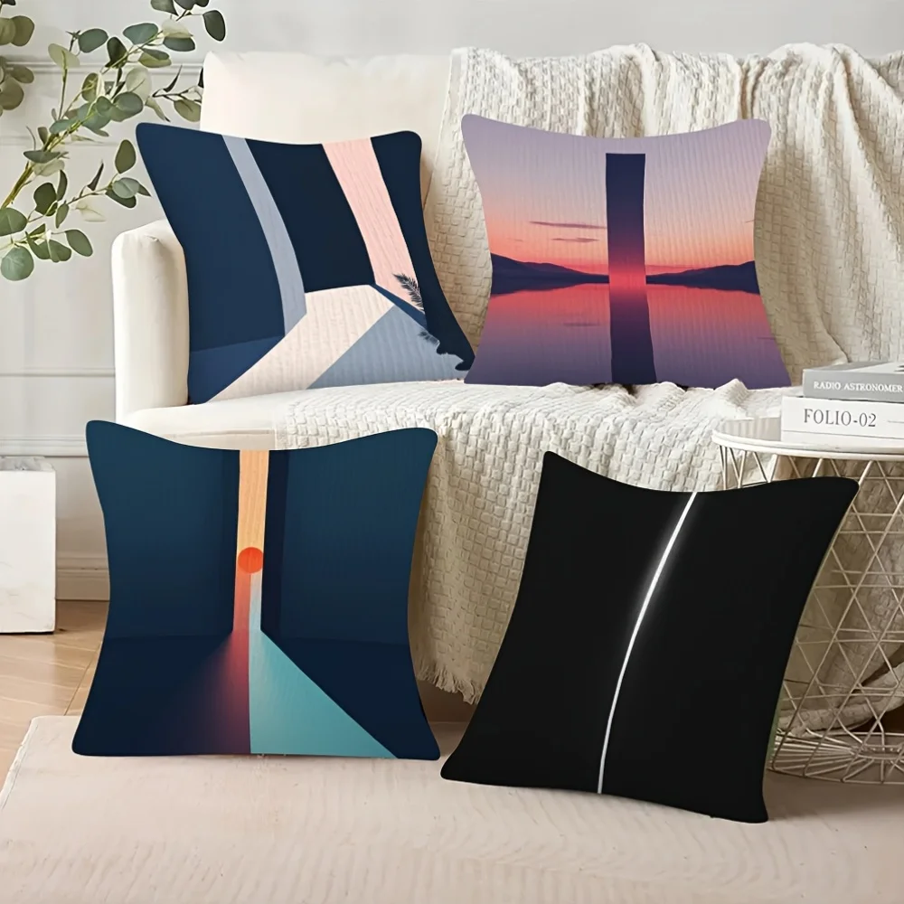Retro abstract vertical lines double-sided Printed pillow cover Short plush Suitable living rooms bedrooms throw cushion cover
Retro abstract vertical lines double-sided Printed pillow cover Short plush Suitable living rooms bedrooms throw cushion cover