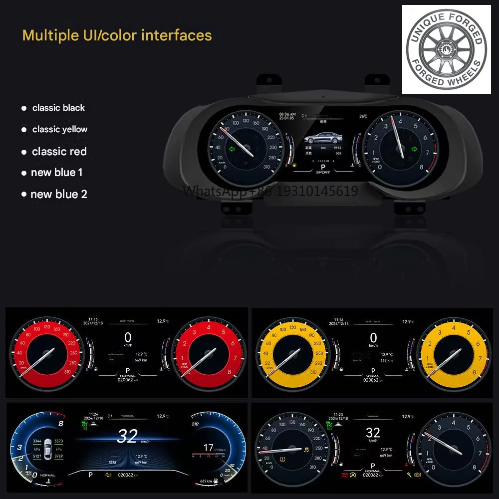 26style BC RoadNavi 12.3 Inch LCD Digital Instrument Cluster for Maserati Quattroporte 2004-2012 Auto Gauge Panel Plug-and-Play
26style BC RoadNavi 12.3 Inch LCD Digital Instrument Cluster for Maserati Quattroporte 2004-2012 Auto Gauge Panel Plug-and-Play