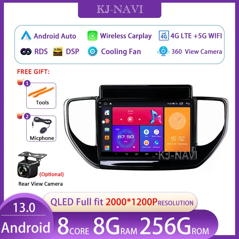 Android 14 For Hyundai Solaris Accent 2 II 2020 - 2021 Car Radio Multimedia Video Player Navigation GPS No 2 Din DVD Carplay
Android 14 For Hyundai Solaris Accent 2 II 2020 - 2021 Car Radio Multimedia Video Player Navigation GPS No 2 Din DVD Carplay