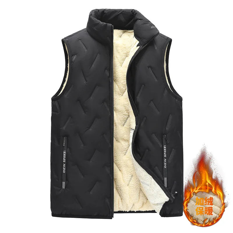 Autumn Winter Men's Stand Collar Fleece Lined Warm Vest Jacket Zipper Sleeveless Windproof Cold Resistant Comfortabel Waistcoat
Autumn Winter Men's Stand Collar Fleece Lined Warm Vest Jacket Zipper Sleeveless Windproof Cold Resistant Comfortabel Waistcoat