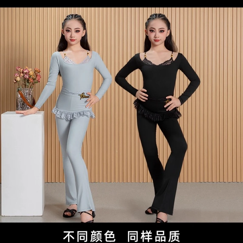 Yoga Latin Dance Dress Set Women's Autumn and Winter Style Children's and Girls' Split Pants Practice Class Dress Performance
Yoga Latin Dance Dress Set Women's Autumn and Winter Style Children's and Girls' Split Pants Practice Class Dress Performance