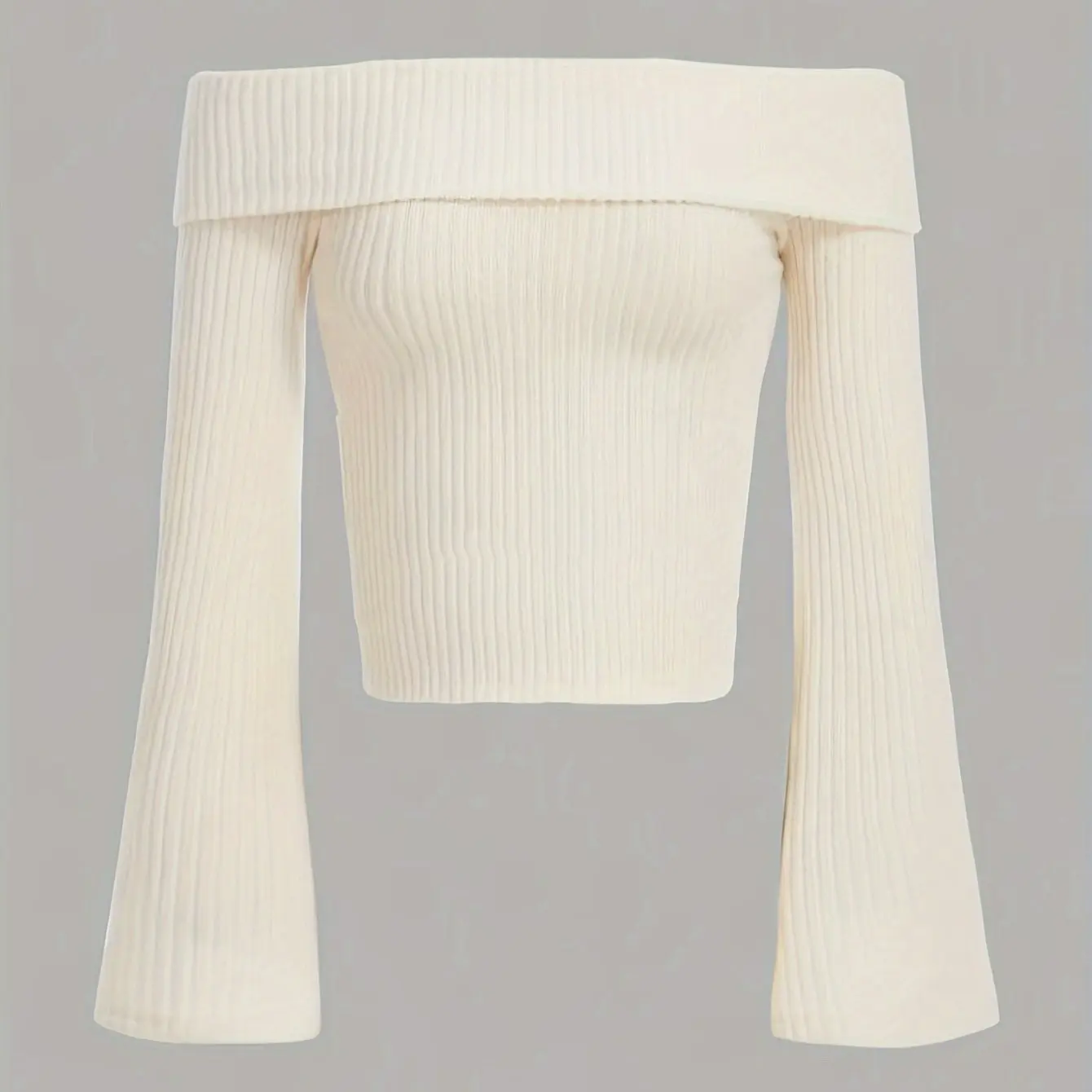Women Off The Shoulder Flare Long Sleeve Crop Top Fall Spring 2026 Sexy Rib-knit Fleece Cropped Blouse Tee Shirts Streetwear Y2K
Women Off The Shoulder Flare Long Sleeve Crop Top Fall Spring 2026 Sexy Rib-knit Fleece Cropped Blouse Tee Shirts Streetwear Y2K
