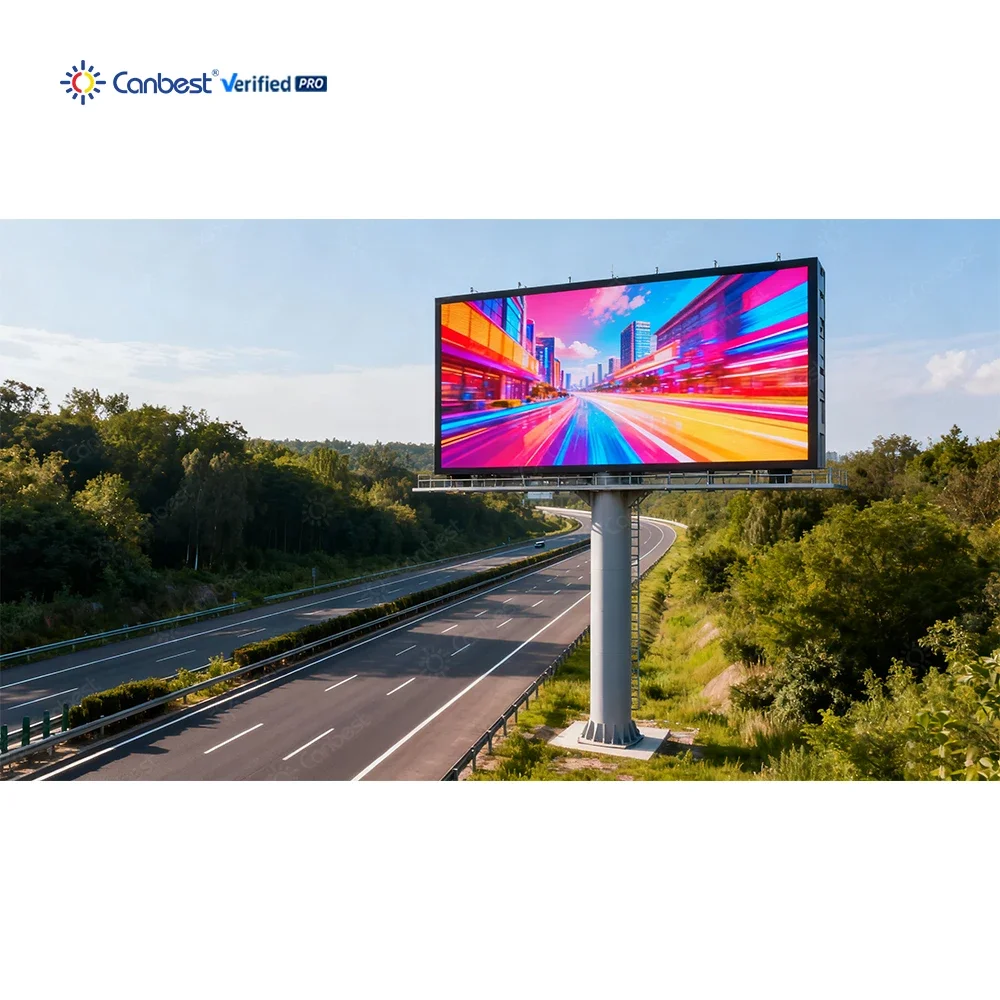 High Brightness Large Outdoor LED Billboard Aluminum Frame HD Digital LED Display for Transportation Hub & Urban Media Advertisi
High Brightness Large Outdoor LED Billboard Aluminum Frame HD Digital LED Display for Transportation Hub & Urban Media Advertisi