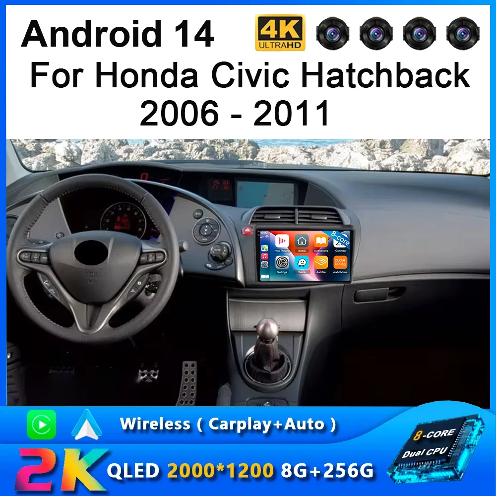 8G+256GB Android 14 Car Radio For Honda Civic Hatchback 2006 - 2011 Multimedia Video Navigation Stereo DVD Head Unit Carplay
8G+256GB Android 14 Car Radio For Honda Civic Hatchback 2006 - 2011 Multimedia Video Navigation Stereo DVD Head Unit Carplay