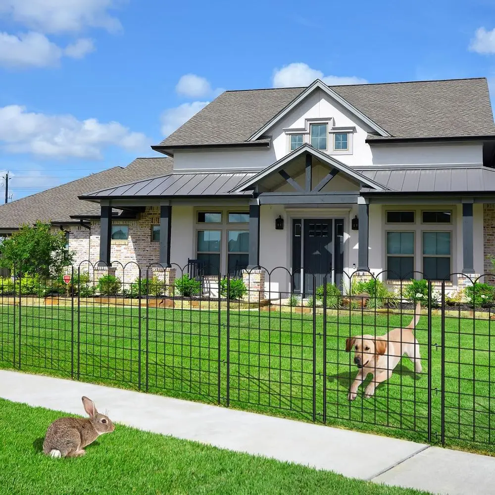 12 Panels Tall Decorative Garden Fence, 40 in(H) X 26 ft(L) No Dig Garden Dog Fence Animal Barrier, Rustproof Metal Wire Panel B
12 Panels Tall Decorative Garden Fence, 40 in(H) X 26 ft(L) No Dig Garden Dog Fence Animal Barrier, Rustproof Metal Wire Panel B