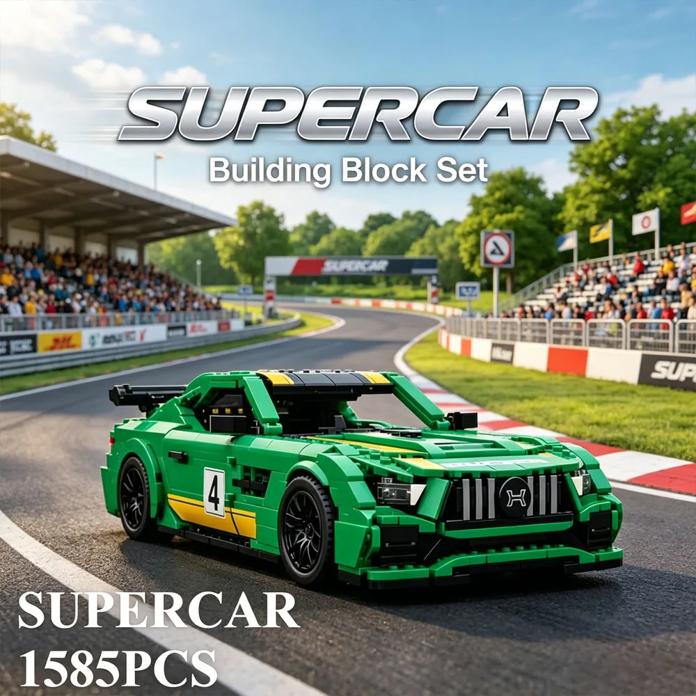 Технический конструктор MOC Speed Hell GTR: Модель городского зеленого спортивного автомобиля-гоночника, гараж, игрушка для взрослых, суперкар, подарок
Технический конструктор MOC Speed Hell GTR: Модель городского зеленого спортивного автомобиля-гоночника, гараж, игрушка для взрослых, суперкар, подарок