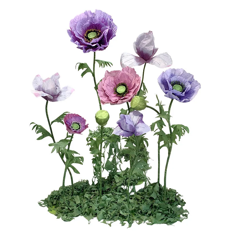 Large-scale simulated poppy paper flower large shopping mall window beautiful Chen modeling arrangement
Large-scale simulated poppy paper flower large shopping mall window beautiful Chen modeling arrangement