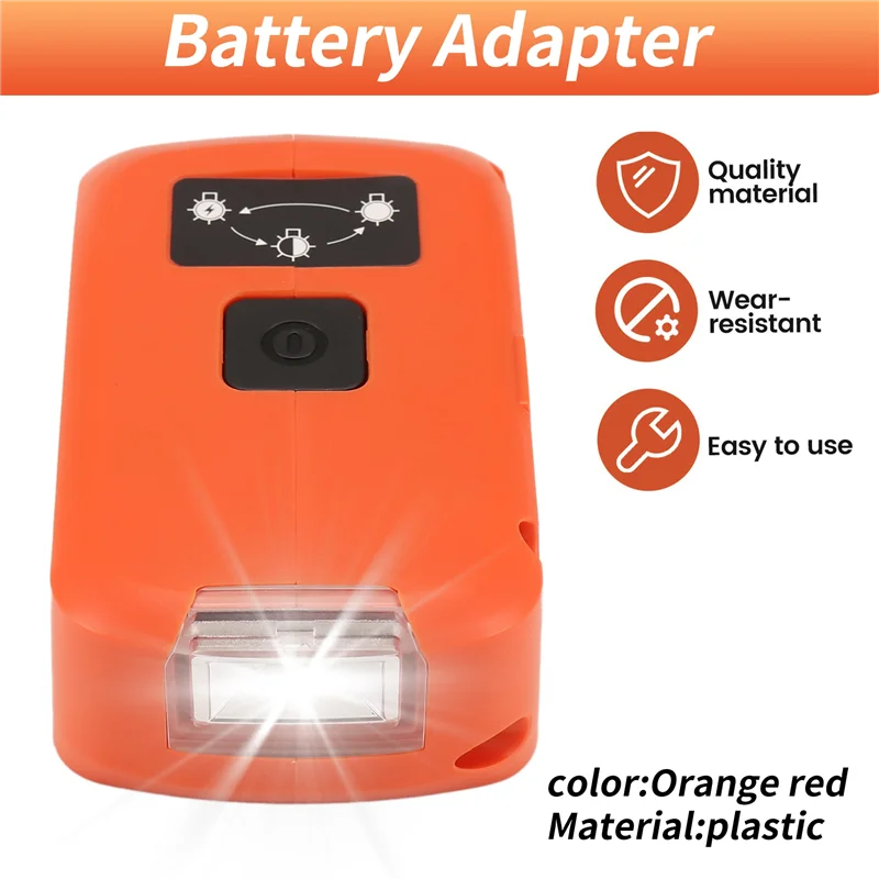 Top Sale Battery Adapter For V20 Battery USB Charger, LED Work Light With Dual USB Charger And 12V Port
Top Sale Battery Adapter For V20 Battery USB Charger, LED Work Light With Dual USB Charger And 12V Port