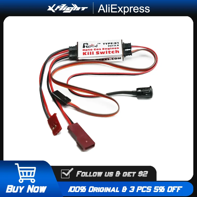 RC Engine Kill Switch, Waterproof Ignition Cut Off for DLE/DA/EME Gas Engine, Universal Safety Switch for Airplane Helicopter
RC Engine Kill Switch, Waterproof Ignition Cut Off for DLE/DA/EME Gas Engine, Universal Safety Switch for Airplane Helicopter