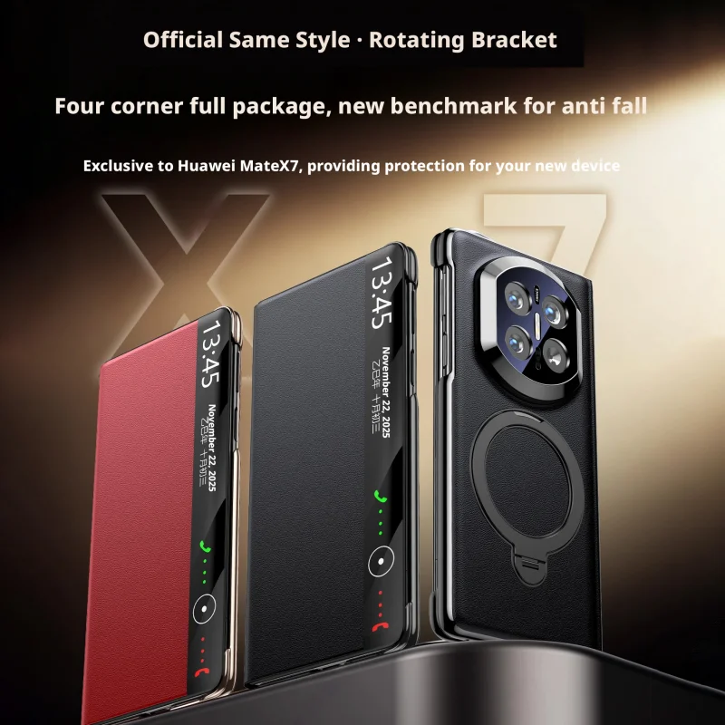 Premium Genuine Leather Magnetic Case For Huawei Mate X7 X6 X5 Smart Touch View No Flip For Answering Rotating Bracket Cover
Premium Genuine Leather Magnetic Case For Huawei Mate X7 X6 X5 Smart Touch View No Flip For Answering Rotating Bracket Cover