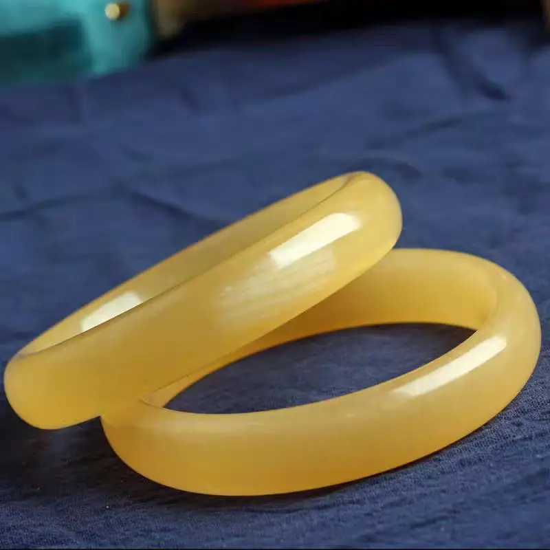 New 2026 Natural Yellow Quartzite Jade Flat Bar Bracelet, Classic Ethnic Style Jade Bracelet
New 2026 Natural Yellow Quartzite Jade Flat Bar Bracelet, Classic Ethnic Style Jade Bracelet