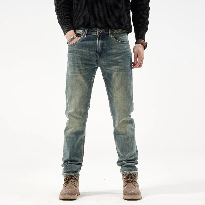0365 High-end washed jeans, men's trend, distressed, vintage heavy, embroidered trousers, straight-leg trousers
0365 High-end washed jeans, men's trend, distressed, vintage heavy, embroidered trousers, straight-leg trousers