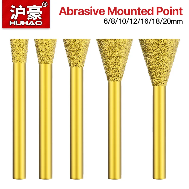 HUHAO 6mm Shank Diamond Grinding Burr Bit for Stone Ceramic Glass Jade Carbide Rotary Tool Engraving Polishing
HUHAO 6mm Shank Diamond Grinding Burr Bit for Stone Ceramic Glass Jade Carbide Rotary Tool Engraving Polishing