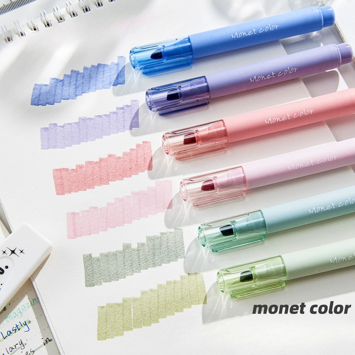 Новая флуоресцентная ручка цвета Monet — большая емкость для студентов, идеально подходит для заметок и маркировки, маркер для ухода за глазами
Новая флуоресцентная ручка цвета Monet — большая емкость для студентов, идеально подходит для заметок и маркировки, маркер для ухода за глазами